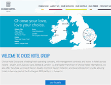 Tablet Screenshot of choicehotelgroup.ie